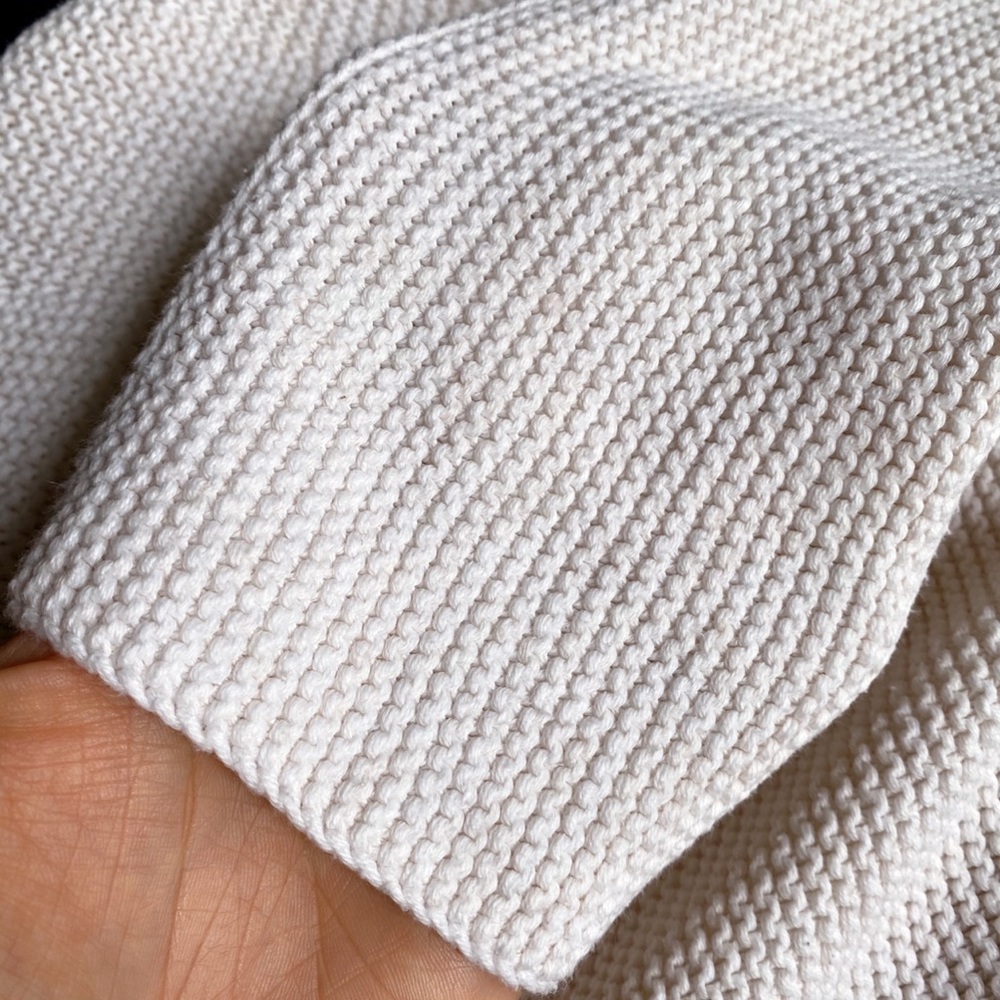 🐑 ZARA IVORY RIBBED LOOSE KNIT JUMPER! - Picture 6 of 11